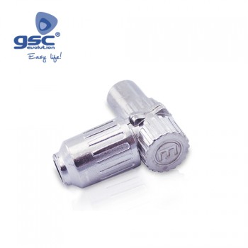 Abgewinkelter TV-Stecker aus Metall Ref. 2603316-2603317
