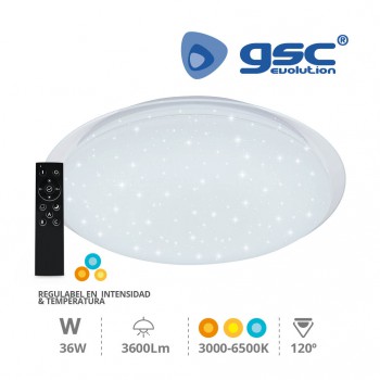 Dimmbare LED Deckenleuchte Kiruna (Ø570x75mm) Ref. 203605003