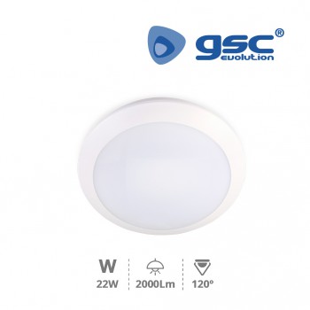 LED-Deckenleuchte + Maya-Sensor  (Ø300x87mm) Ref. 203610000-203610001