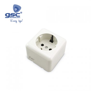 Aufputz Steckdose schuko Ref. 000201028