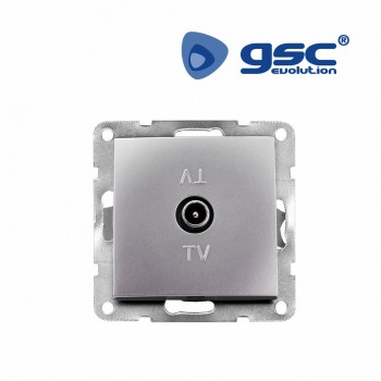 Unterputz TV Antennendose (Silbergrau) Ref. 103500015