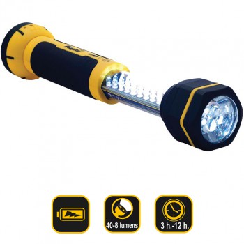 Teleskopische wiederaufladbare Led-arbeitstaschenlampe 30+6 Ref. KL30LWL