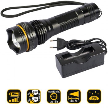 Wiederaufladbare Taschenlampe 500 Lumen Ref. KL500CR